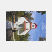 Baileys Harbor Rear Range Light fleece blanket Deken (Voorkant (Horizontaal))