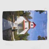 Baileys Harbor Rear Range Light golf towel Golfhanddoek (Horizontaal)