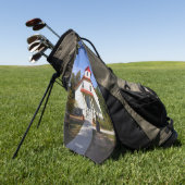 Baileys Harbor Rear Range Light golfhanddoek (Groen)