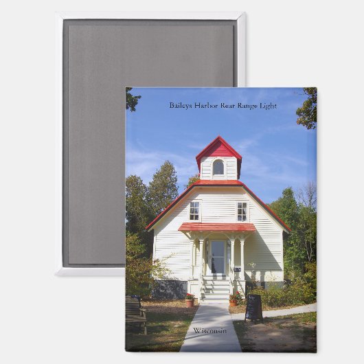 Baileys Harbor Rear Range Light magnet (Voorkant / Achterkant)