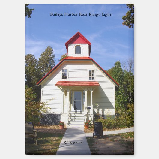 Baileys Harbor Rear Range Light magnet (Voorkant)