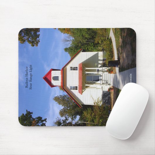 Baileys Harbor Rear Range Light mousepad Muismat (Met muis)