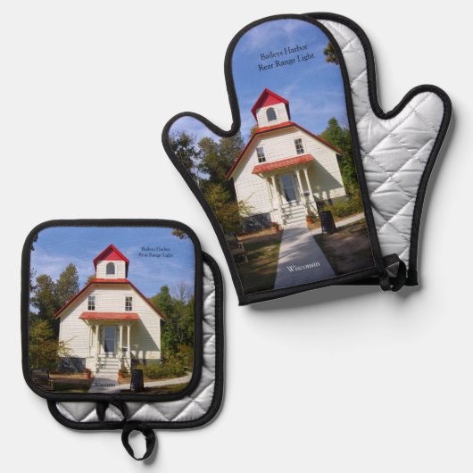 Baileys Harbor Rear Range Light Ovenwant & Pannenlap Set (Voorkant / Achterkant)