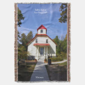 Baileys Harbor Rear Range Light throw blanket Deken (Voorkant Verticaal)