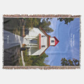 Baileys Harbor Rear Range Light throw blanket Deken (Voorkant)