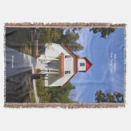 Baileys Harbor Rear Range Light throw blanket Deken