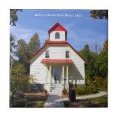 Baileys Harbor Rear Range Light tile Tegeltje (Voorkant)