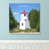 Baileys Harbour Range Lights canvas afdrukken (Insitu (Houten vloer))