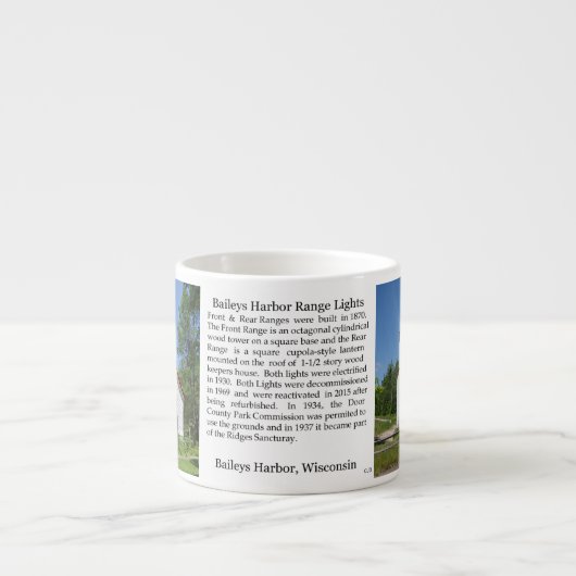 Baileys Harbour Range Lights espresso mok (Voorkant)