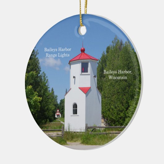 Baileys Harbour Range Lights Keramisch Ornament (Links)