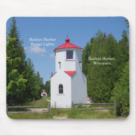 Baileys Harbour Range Lights mousepad Muismat