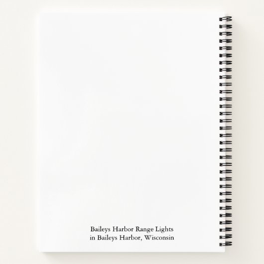 Baileys Harbour Range Lights notitieboek (Achterkant)