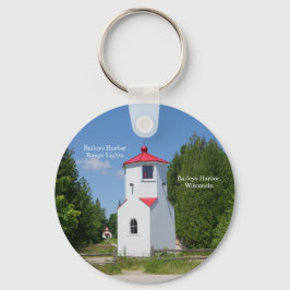 Baileys Harbour Range Lights-sleutelketen Sleutelhanger