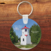 Baileys Harbour Range Lights-sleutelketen Sleutelhanger (Voorkant)
