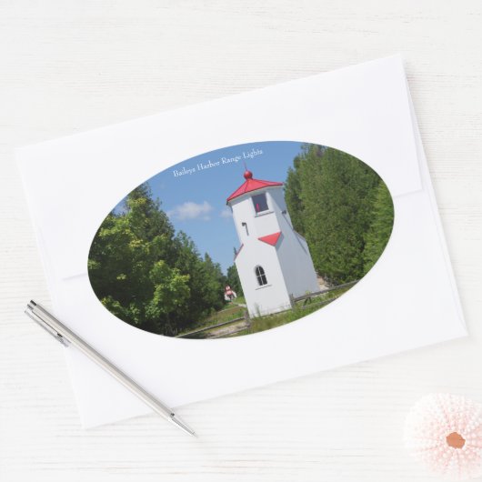 Baileys Harbour Range Lights sticker (Envelop)