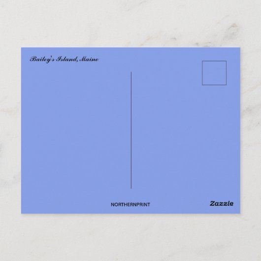 Bailey's Island Maine Briefkaart (Achterkant)