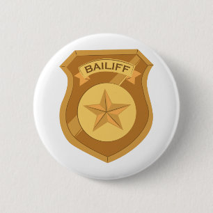 Bailiff Badge Ronde Button 5,7 Cm