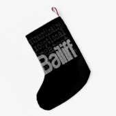 Bailiff Extraordinaire Kleine Kerstsok (Achterkant (Hangend))