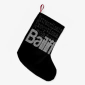 Bailiff Extraordinaire Kleine Kerstsok (Voorkant (Hangend))