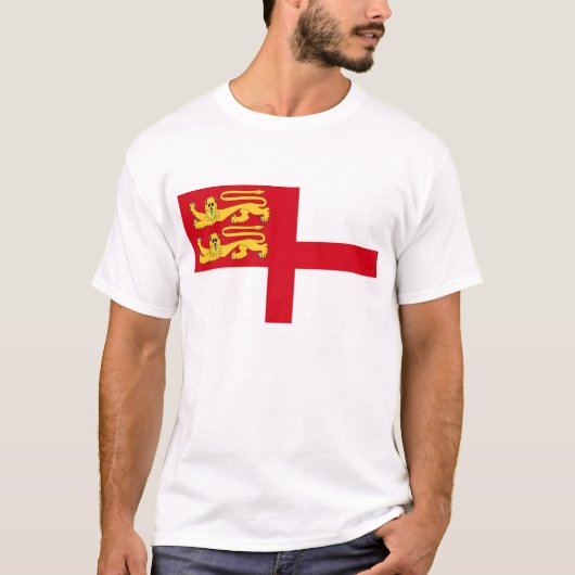 Bailiwick Guernsey regio sark Island - vlag T-shirt (Voorkant)