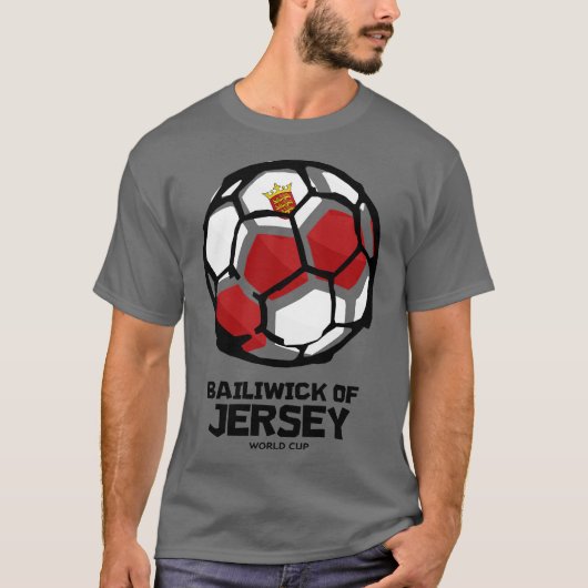Bailiwick of Jersey Landenvlag T-shirt (Voorkant)