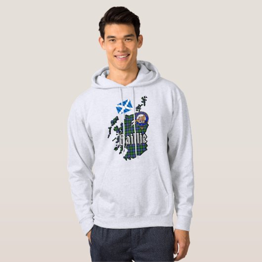 Baillie Clan Badge Adult Hoodie (Voorkant volledig)