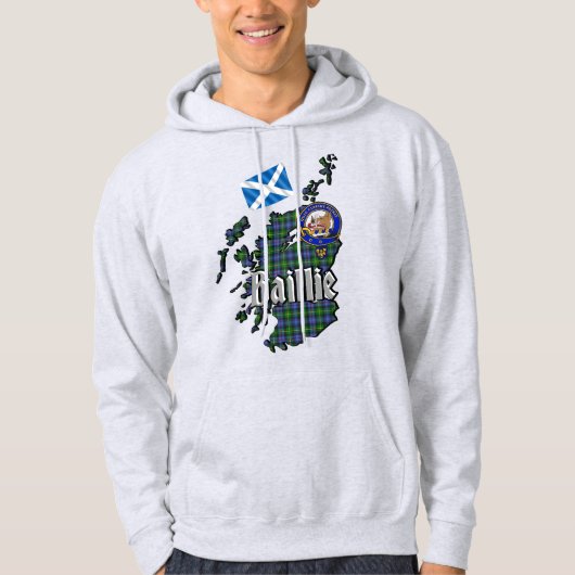 Baillie Clan Badge Adult Hoodie (Voorkant)