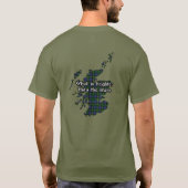 Baillie Clan Badge en Tartan Adult T-shirt (Achterkant)
