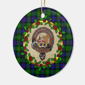 Baillie Clan Badge & Tartan Persoonlijke mas Keramisch Ornament (Links)