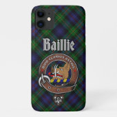 Baillie Clan Badge & Tartan Phone Case (Achterkant)