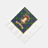 Baillie gepersonaliseerde Tartan kerst Servet (Hoek)