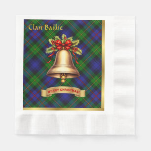 Baillie gepersonaliseerde Tartan kerst Servet