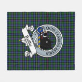 Baillie Hunting Clan Badge Tartan Pset Fleece Deken (Voorkant (Horizontaal))