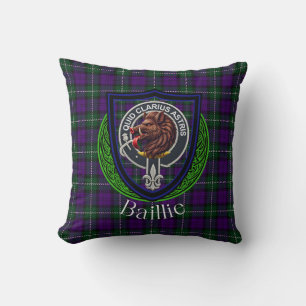 Baillie Schotse Clan Tartan Crest Kussen