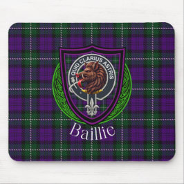 Baillie Schotse Clan Tartan en Wapen Muismat