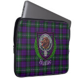 Baillie Scottish Clan Tartan and Crest Laptop Sleeve (Voorkant Rechts)