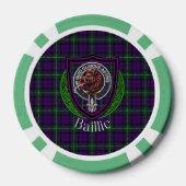 Baillie Scottish Clan Tartan & Crest Poker Chips (Achterkant)