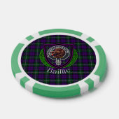 Baillie Scottish Clan Tartan & Crest Poker Chips (Enkel)