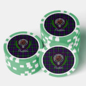 Baillie Scottish Clan Tartan & Crest Poker Chips (Opstapeling)