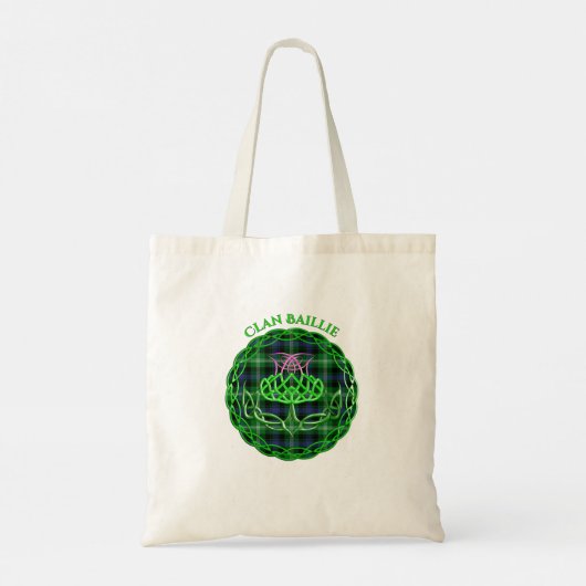 Baillie Scottish Tartan Celtic Thistle Tote Bag (Achterkant)