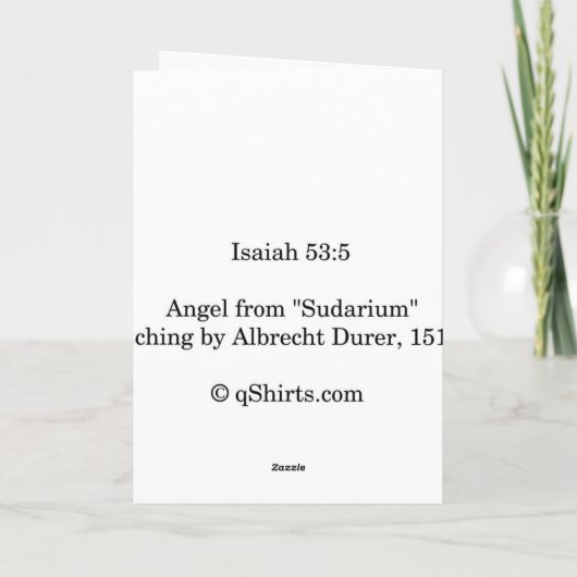 "Bailout Theme" Christmas Card Feestdagen Kaart (Achterkant)