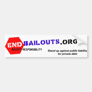 Bailouts Bumpersticker beëindigen