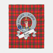 Bain Clan Badge Tartan Fleece Deken (Voorkant)