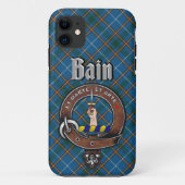 Bain Clan Badge & Tartan Phone Case (Achterkant)