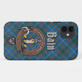 Bain Clan Badge & Tartan Phone Case (Achterkant (horizontaal))