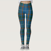 Bain Clan Scottish Tartan Pset Pattern Leggings (Voorkant)
