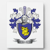 Bain Family Crest Coat of Arms Fotoplaat (Voorkant)