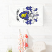 Bain Family Crest Coat of Arms Spandoek (Insitu)