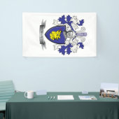 Bain Family Crest Coat of Arms Spandoek (Beurs)