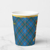 Bain Gepersonaliseerde Tartan Kerstmis Papieren Bekers (Rechts)